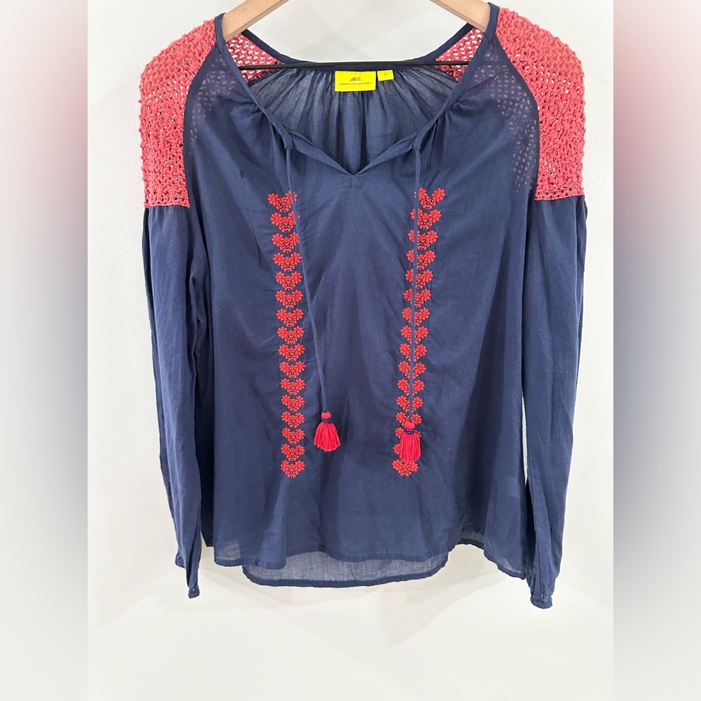 Roberta Roller Rabbit Crochet Shoulder Embroidere… - image 3